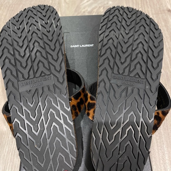 YSL Haircalf Thong Sandals Size 41 - Picture 7 of 7